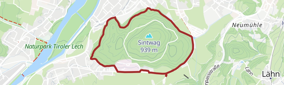 Route map: Rundwanderung Sintwag | Barrierefrei